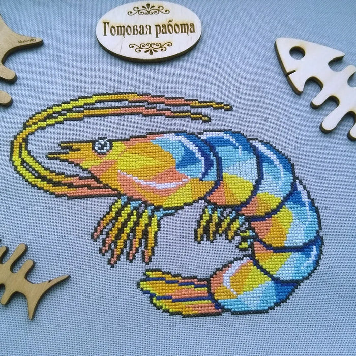 Shrimp - PDF Cross Stitch Pattern