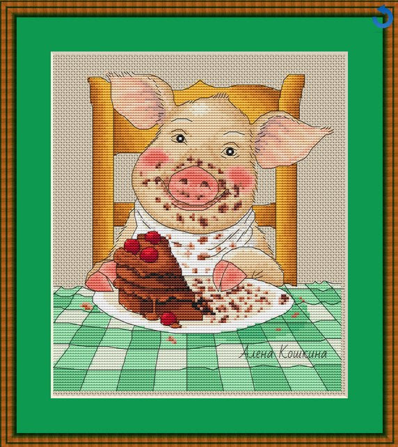 Piggy - PDF Cross Stitch Pattern