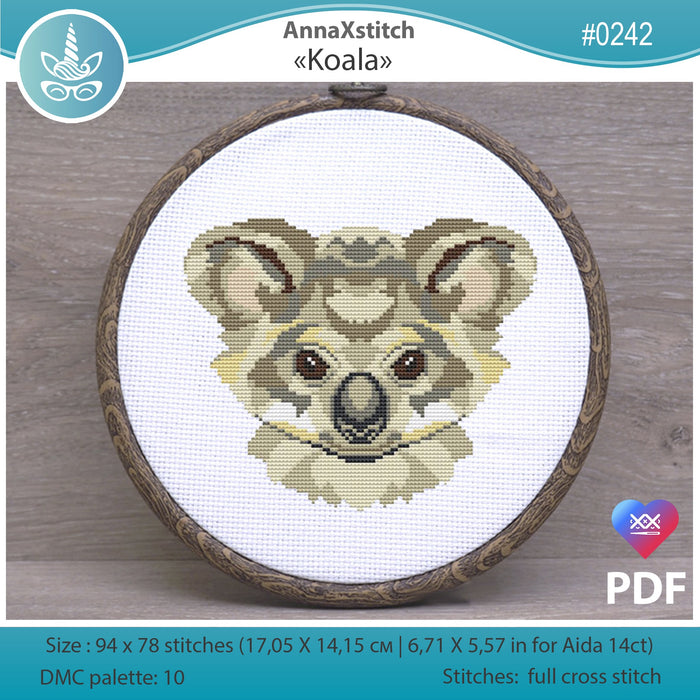 Koala - PDF Cross Stitch Pattern