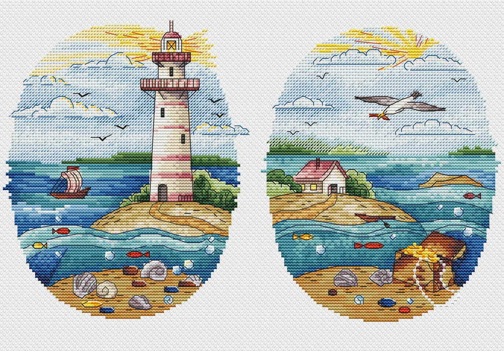 Warm light. Secret treasure - PDF Cross Stitch Pattern