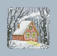Winter Joys Sampler. House - PDF Cross Stitch Pattern
