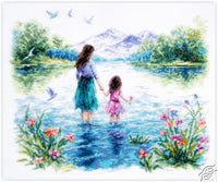 With Mom! 70-60 Counted Cross-Stitch Kit