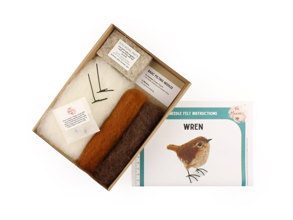 Felting Kit - Wren Needle Felt Kit