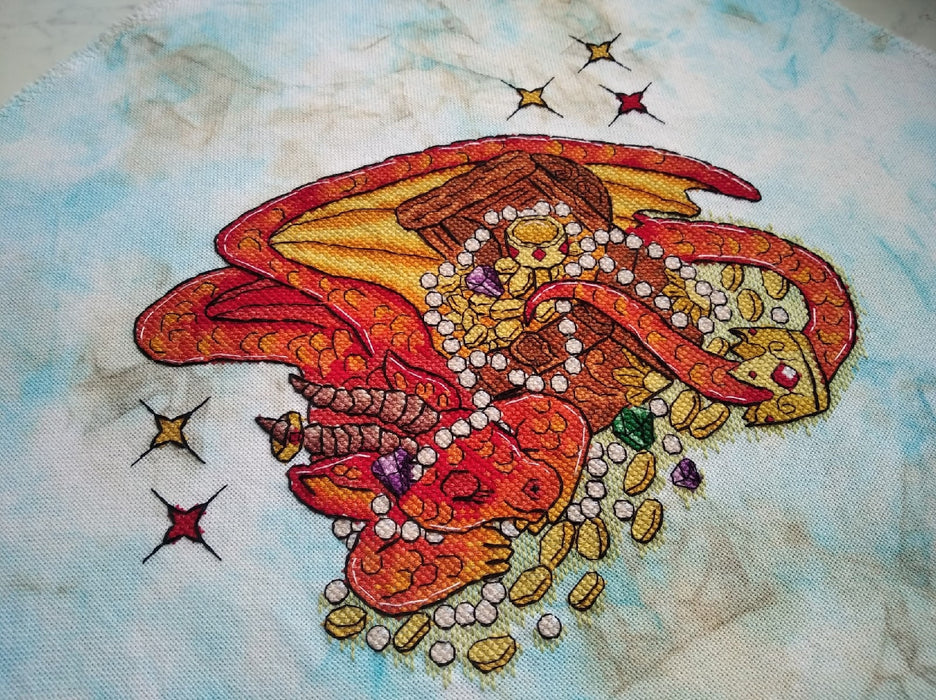 Dragon's Treasury - PDF Cross Stitch Pattern