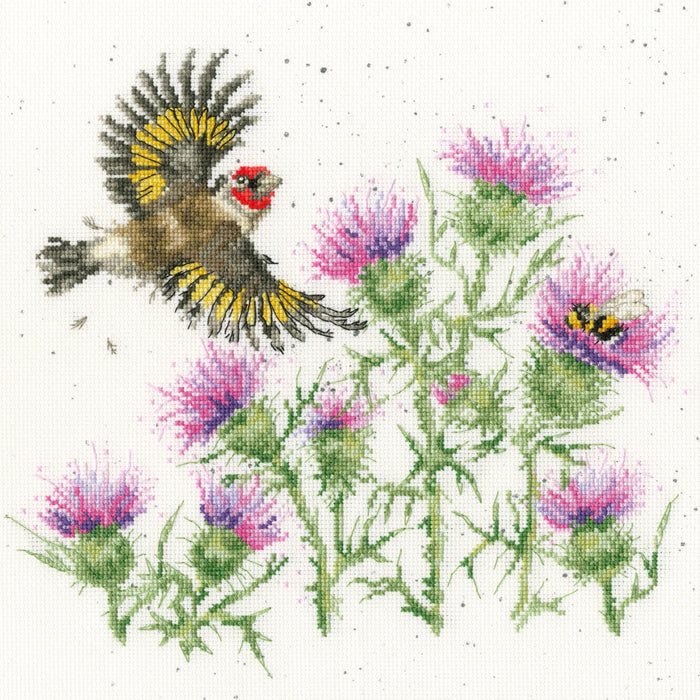 Feathers And Thistles XHD133 Counted Cross Stitch Kit