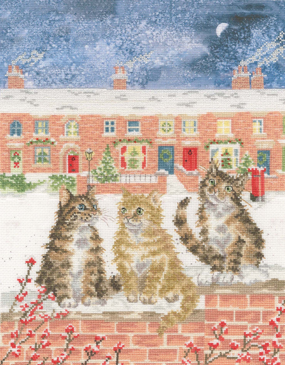 Snow Is Glistening XHD158 Counted Cross Stitch Kit - Wizardi