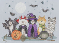 Fiendish Felines XKTB19 Counted Cross Stitch Kit