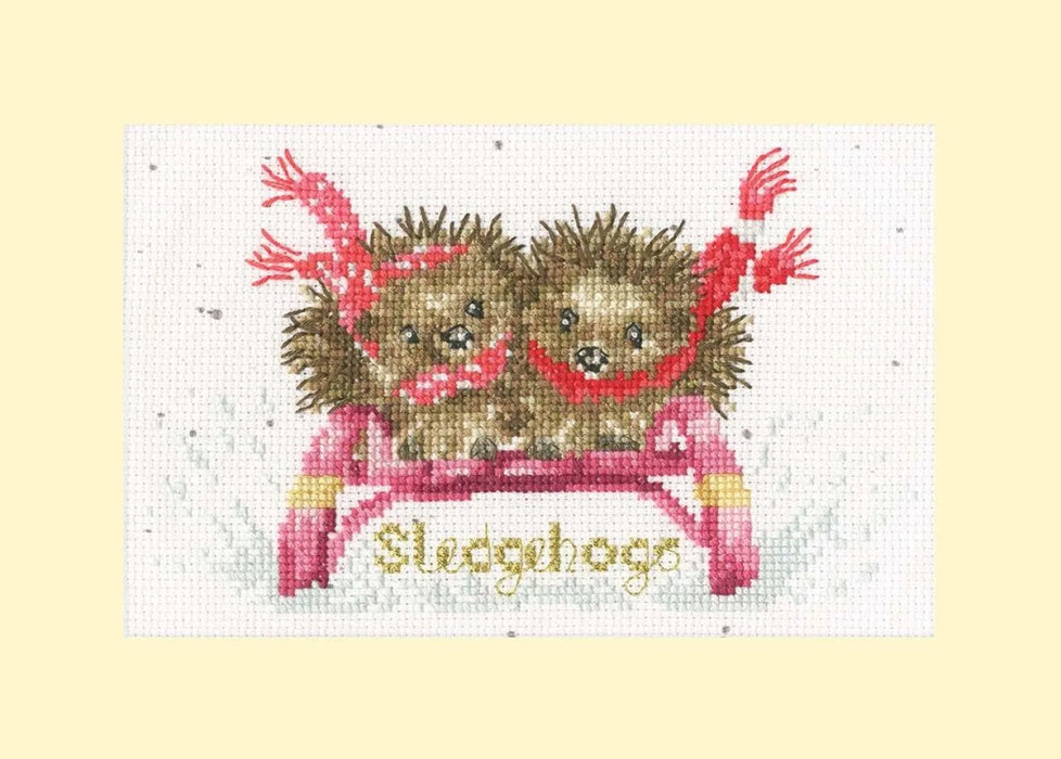 Sledgehogs XMAS76 Counted Cross Stitch Kit