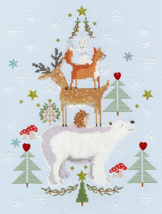 Snowy Stack XX16 Counted Cross Stitch Kit