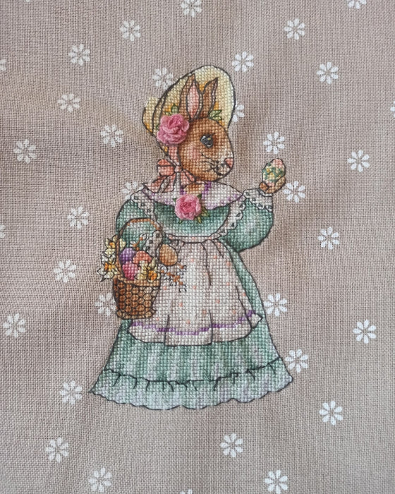 Easter Bunnywoman - PDF Cross Stitch Pattern