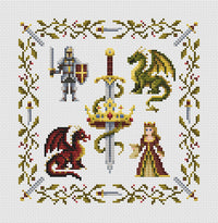 Knight Tale Story - PDF Cross Stitch Pattern