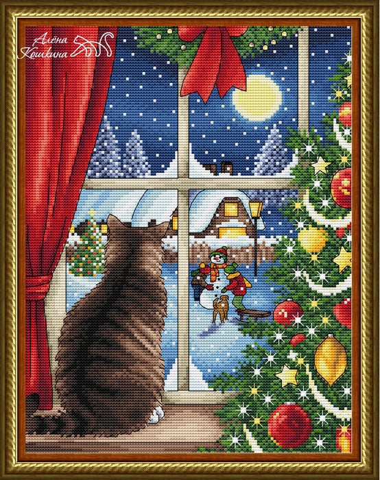 Christmas evening - PDF Cross Stitch Pattern