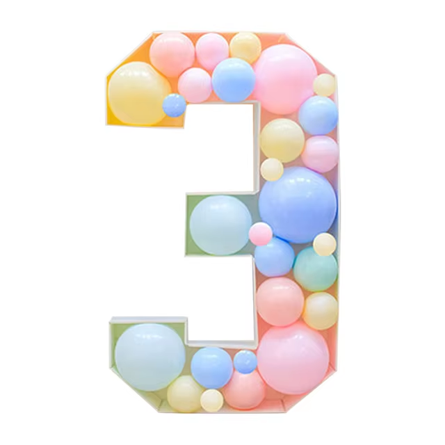 Birthday Number Figure Balloon Filling Box F07M2-21-3