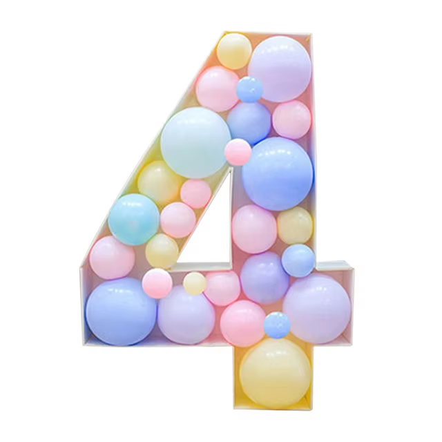 Birthday Number Figure Balloon Filling Box F07M2-21-4