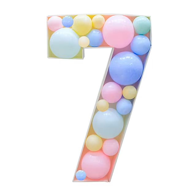 Birthday Number Figure Balloon Filling Box F07M2-21-7