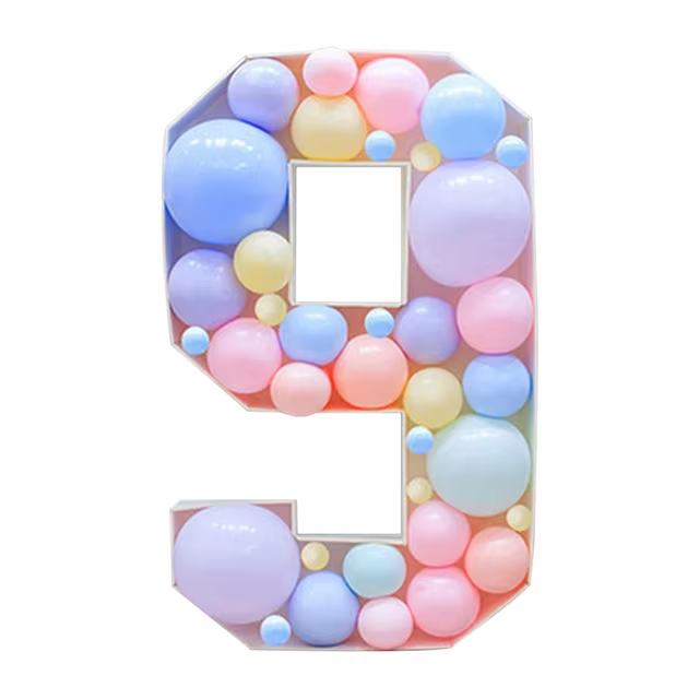 Birthday Number Figure Balloon Filling Box F07M2-21-9