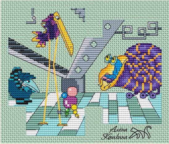 Planet Blook - PDF Cross Stitch Pattern