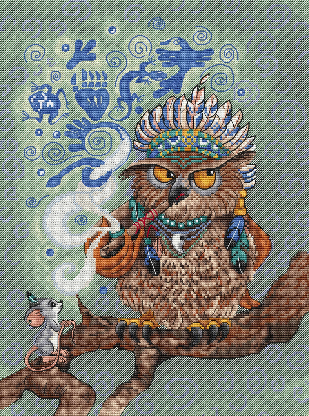 Shaman Pattern The Shaman - PDF Cross Stitch Pattern – Wizardi