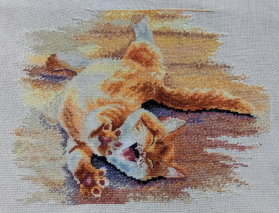 Morning Cat - PDF Cross Stitch Pattern