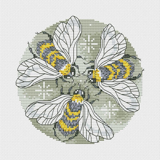A Circle Of Bees - PDF Cross Stitch Pattern - Wizardi