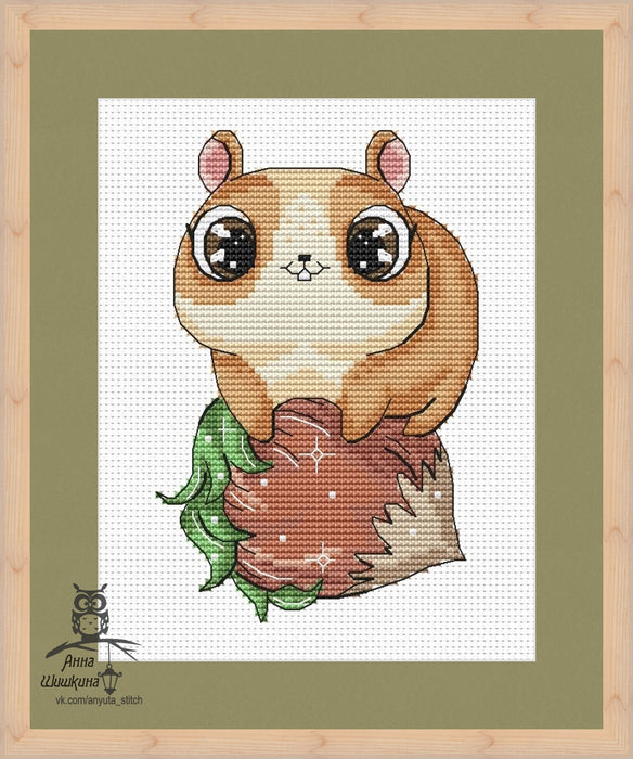 Nut for the winter - PDF Cross Stitch Pattern