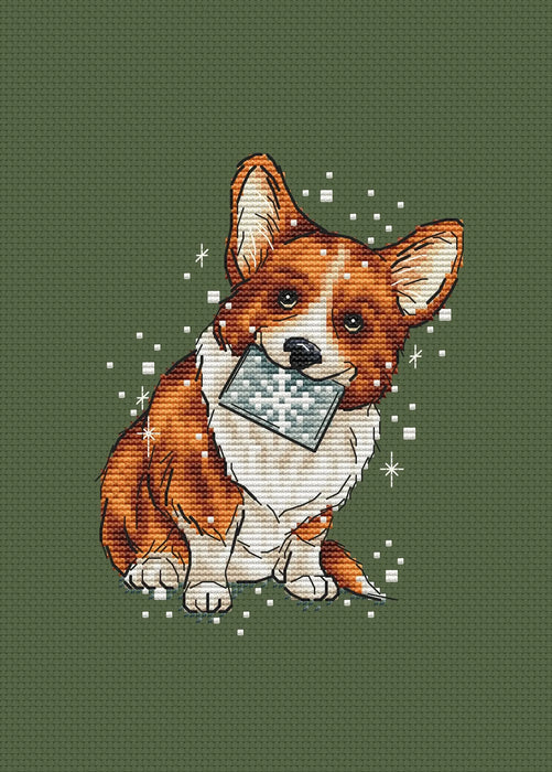 Fluffy Postman - PDF Cross Stitch Pattern