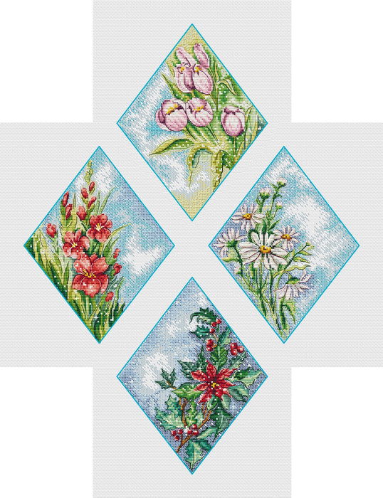 Seasons - PDF Cross Stitch Pattern
