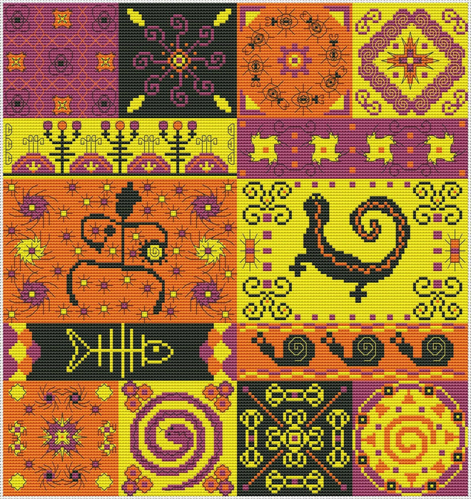 Africa 2 - PDF Cross Stitch Pattern - Wizardi
