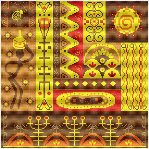 Africa 6 - PDF Cross Stitch Pattern - Wizardi