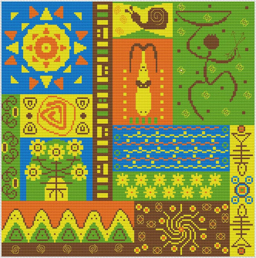 Africa 7 - PDF Cross Stitch Pattern - Wizardi