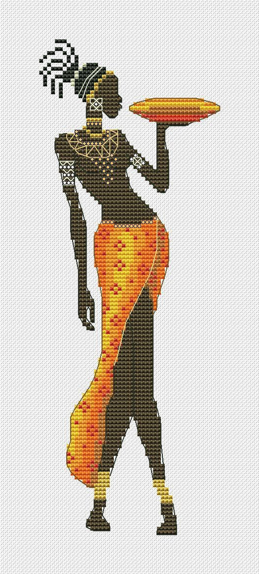 African Girl 3 - PDF Cross Stitch Pattern - Wizardi