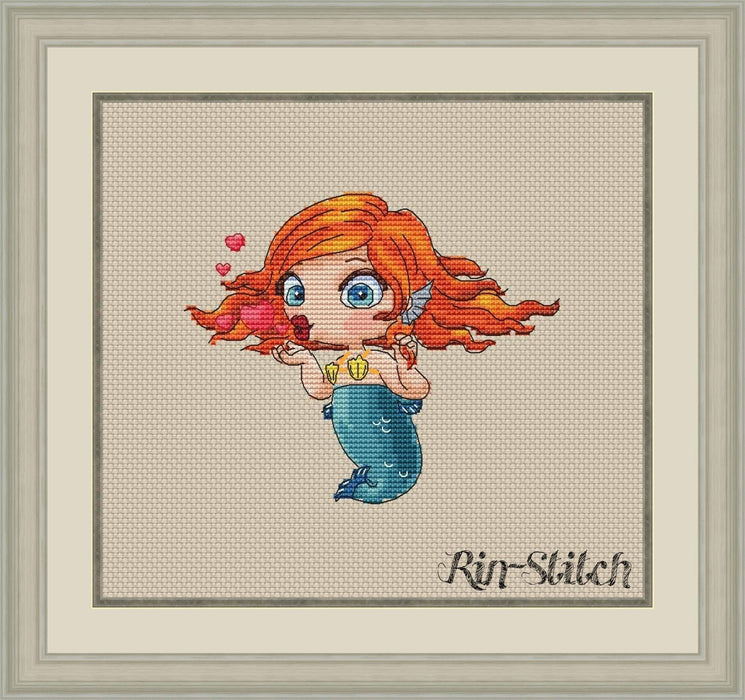 Air Kiss - PDF Cross Stitch Pattern - Wizardi