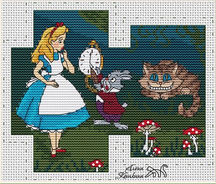 Alice - PDF Cross Stitch Pattern - Wizardi