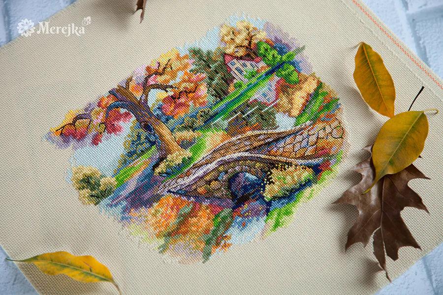Autumn Landscape K-103 Counted Cross-Stitch Kit - Wizardi