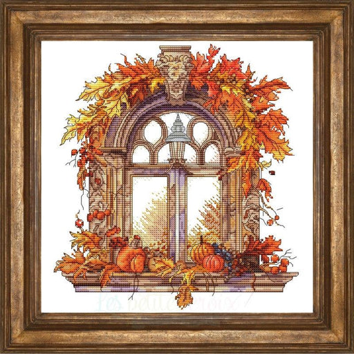 Autumn Window - PDF Cross Stitch Pattern - Wizardi