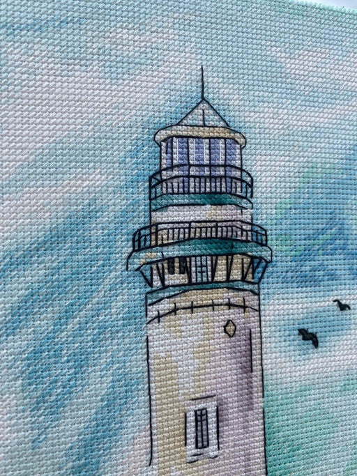 Azure lighthouse - PDF Cross Stitch Pattern - Wizardi