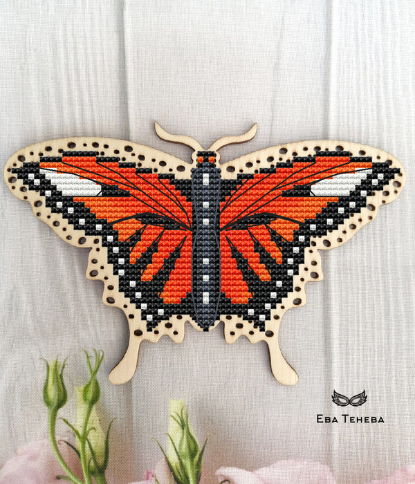 Butterfly. Orange Summer - PDF Cross Stitch Pattern