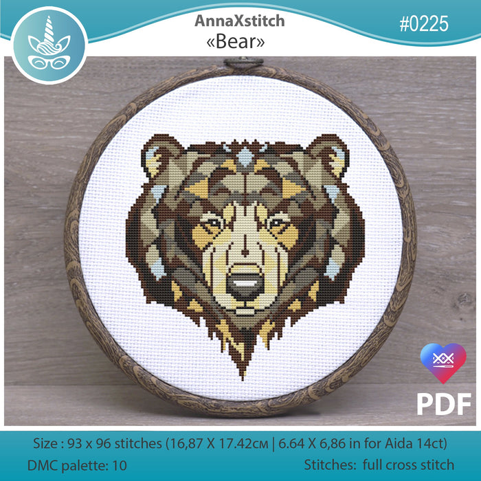 Bear - PDF Cross Stitch Pattern