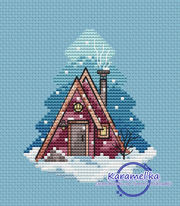 Cozy little house - PDF Cross Stitch Pattern