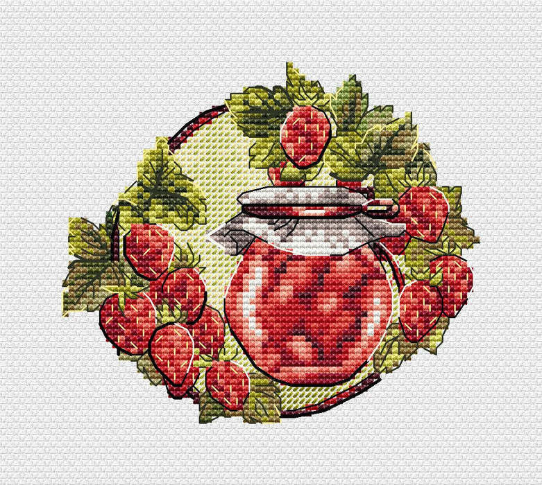 Pleasant chores. Strawberry - PDF Cross Stitch Pattern