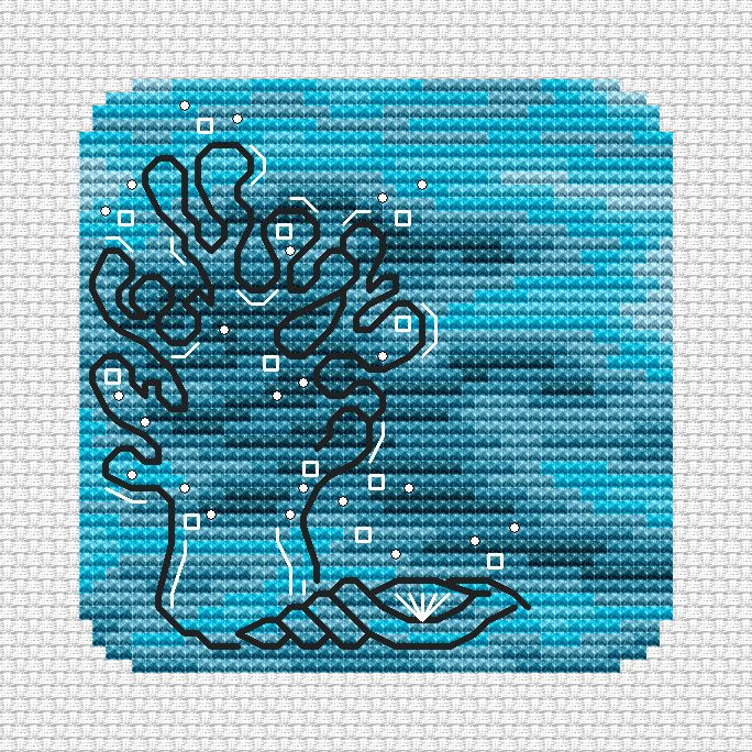 Coral - PDF Cross Stitch Pattern