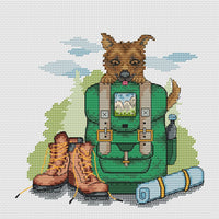 Ready for the hike - PDF Cross Stitch Pattern