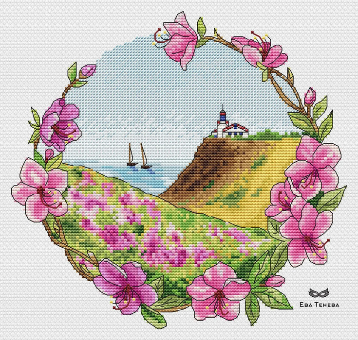 There is wild rosemary somewhere - PDF Cross Stitch Pattern