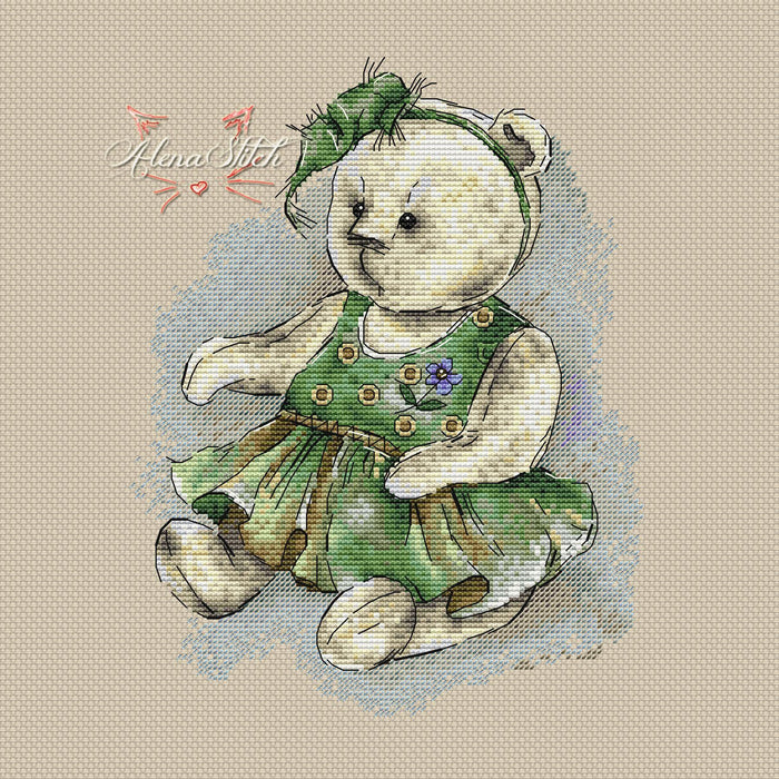 Baby "Sophie" - PDF Cross Stitch Pattern - Wizardi
