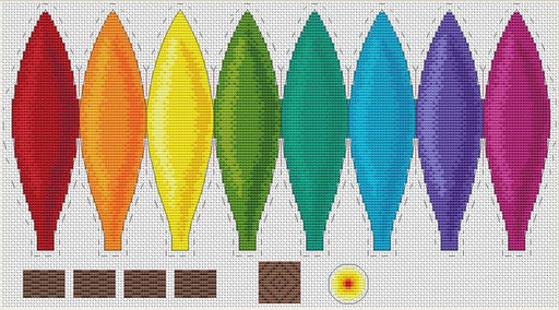 Balloon - PDF Cross Stitch Pattern - Wizardi