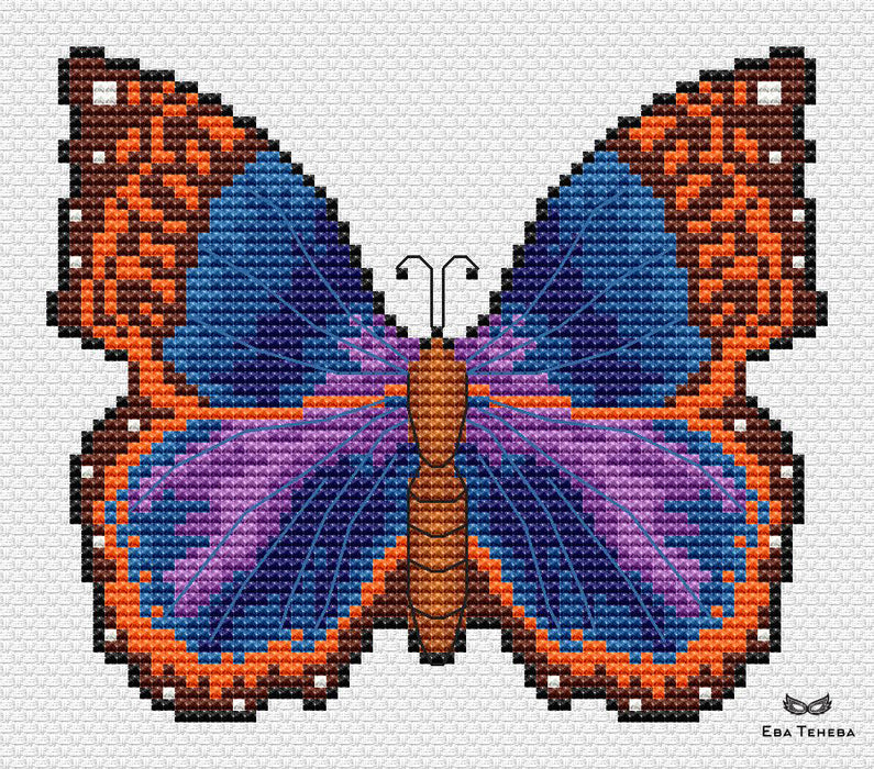 Butterfly. Sunset - PDF Cross Stitch Pattern