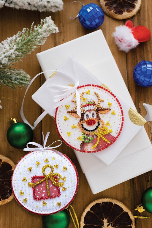 Bead Embroidery Decoration Kit - Christmas guest ABT-004 - Wizardi