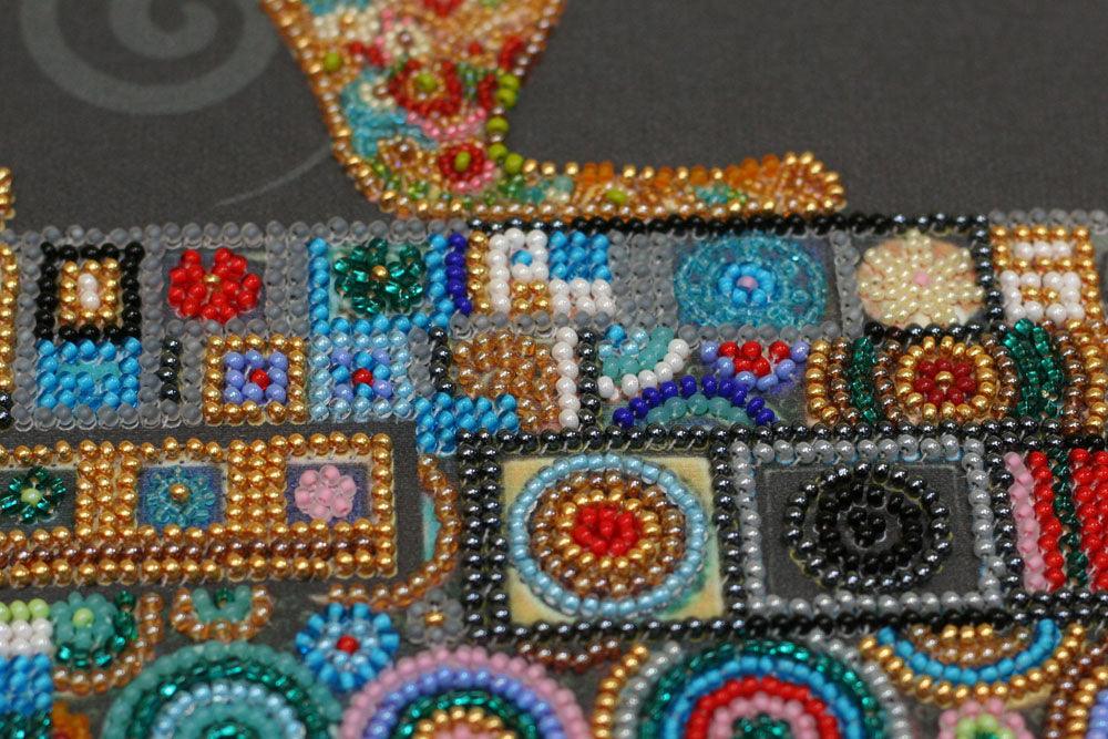 Bead Embroidery Kit - Kitty AB-791 - Wizardi