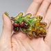 Beadwork kit for creating brooch Crystal Art Oak Leaf BP-334C - Wizardi