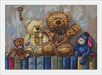 Bears On The Books - PDF Cross Stitch Pattern - Wizardi